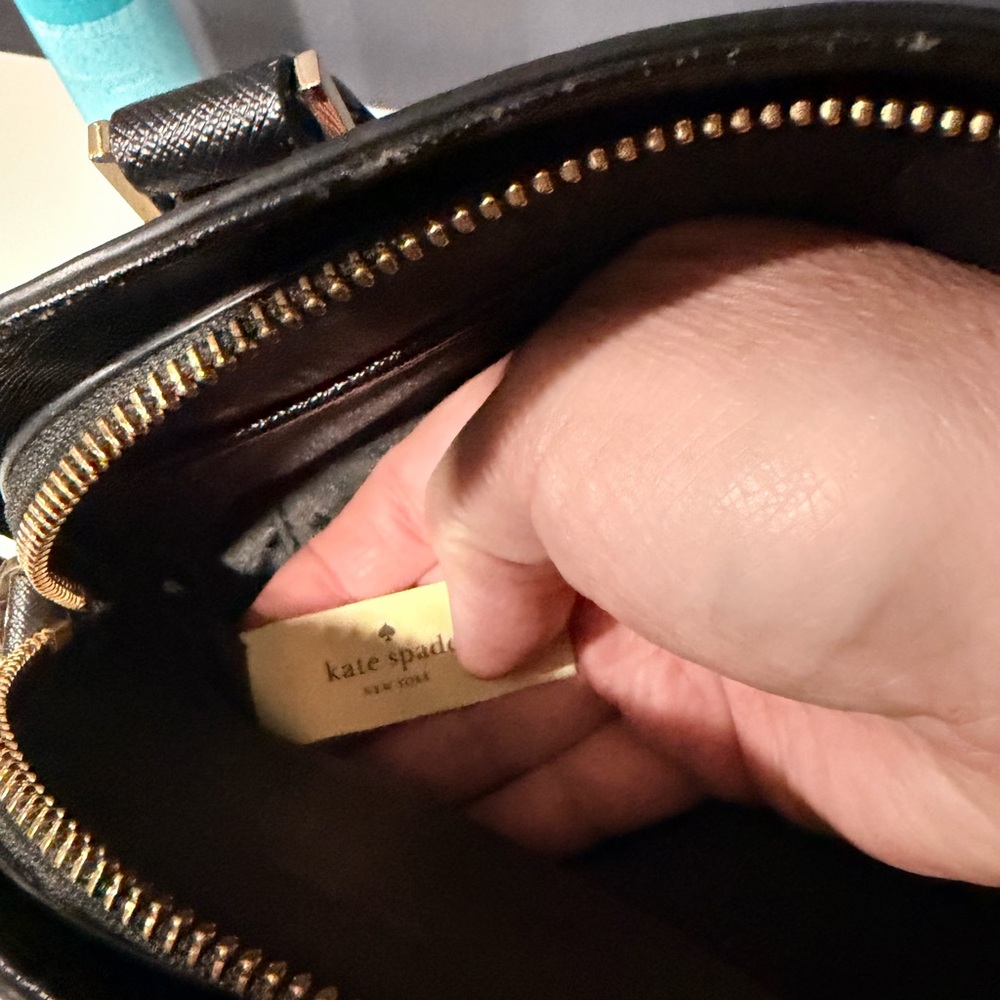 Kate Spade Red and Navy Plaid Satchel - Picture 5 of 8